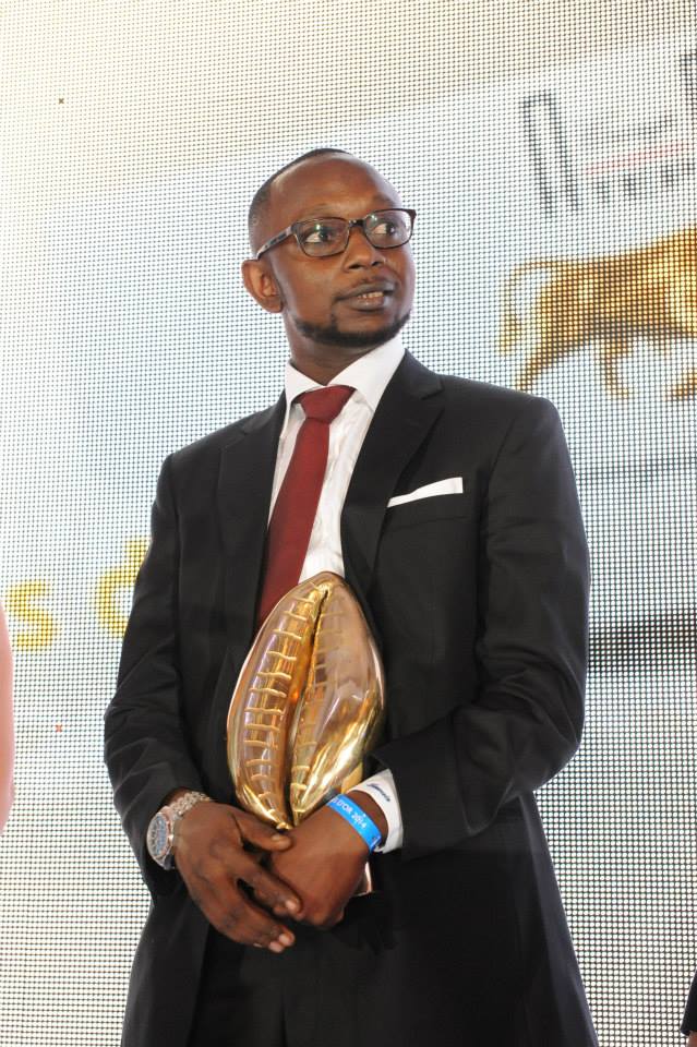 Tamsir Ousmane Traoré à la réception du Cauris d'or